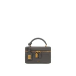 JW PEI Cleo Faux Suede Box Shape Top Handle Bag in Dark Gray