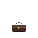 JW PEI Cleo Faux Suede Vanity Bag in Dark Brown