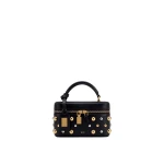 JW PEI Cleo Studded Box Shape Top Handle Bag in Black