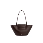 JW PEI Corinne Pocket Tote Bag in Dark Brown