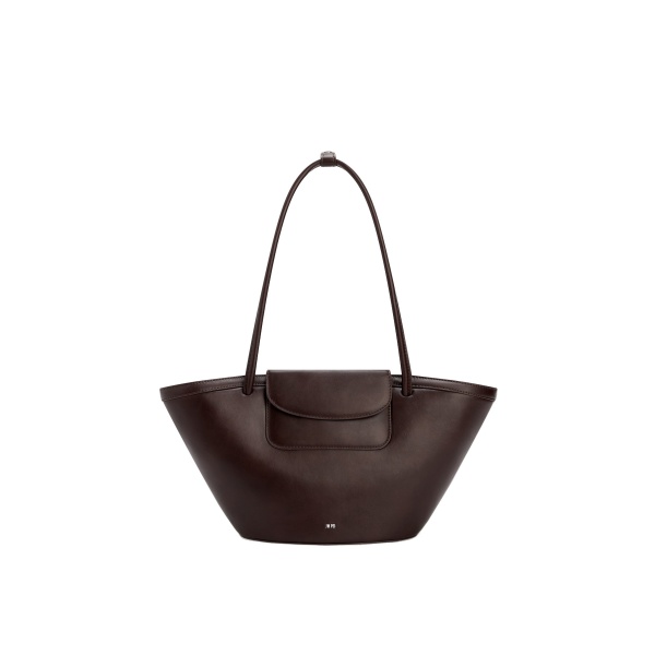 JW PEI Corinne Pocket Tote Bag in Dark Brown