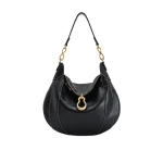 JW PEI Daria Metal Pendant Embellished Shoulder Bag in Black