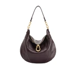 JW PEI Daria Metal Pendant Embellished Shoulder Bag in Dark Brown