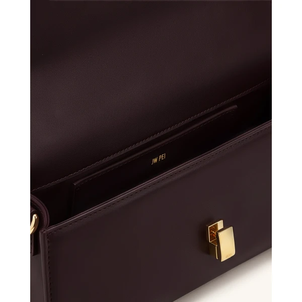 JW PEI Delphine top handle bag interior and hardware