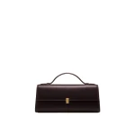 JW PEI Delphine Flap Top Handle Bag in Dark Brown