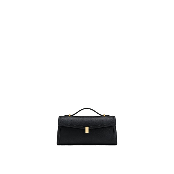 JW PEI Delphine Saffiano Top Handle Bag in Black