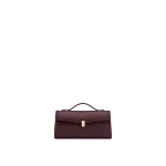 JW PEI Delphine Saffiano Top Handle Bag in Deep Burgundy