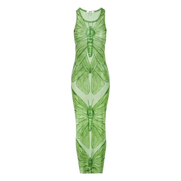 JW PEI Dragonfly Axis Tank Mesh Dress