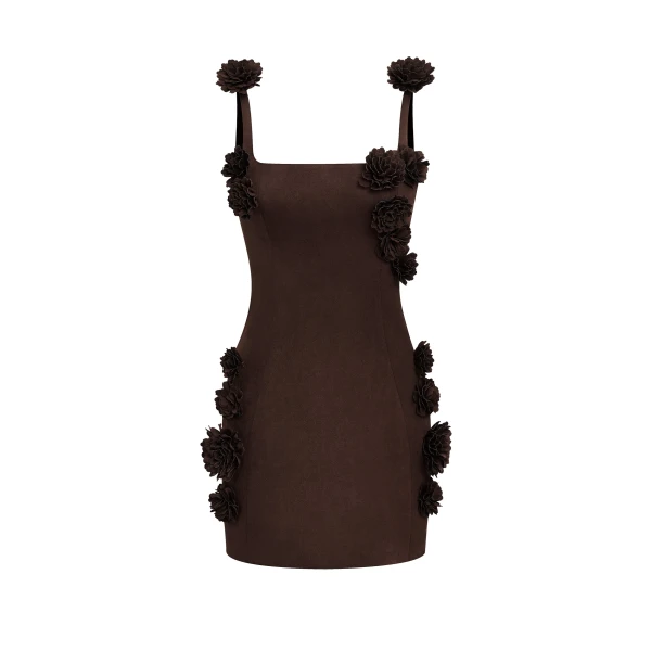 JW PEI Elaina Rosette Applique Mini Dress
