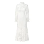 JW PEI Elegant Lace Midi Dress