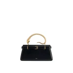 JW PEI Elena Snake Handle Top Handle Bag in Black