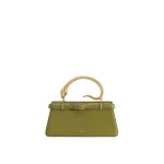 JW PEI Elena Snake Handle Top Handle Bag in Matcha Green