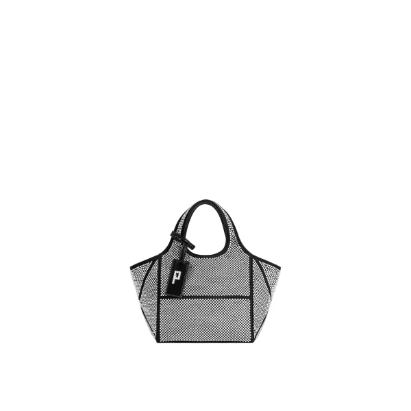 JW PEI Eliana Artificial Crystal Mini Tote Bag in Anthracite