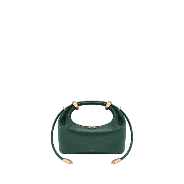 JW PEI Ellie Metal Ring Embellished Top Handle Bag in Forest Green