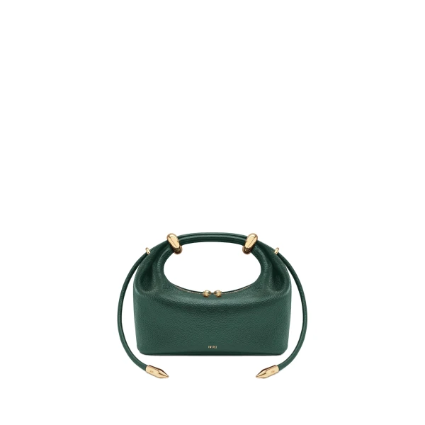 JW PEI Ellie Metal Ring Embellished Top Handle Bag in Forest Green