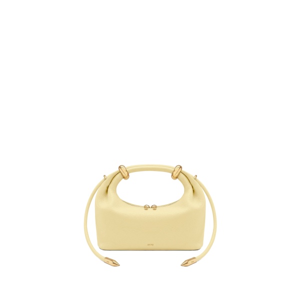 JW PEI Ellie Metal Ring Embellished Top Handle Bag in Lemon Yellow
