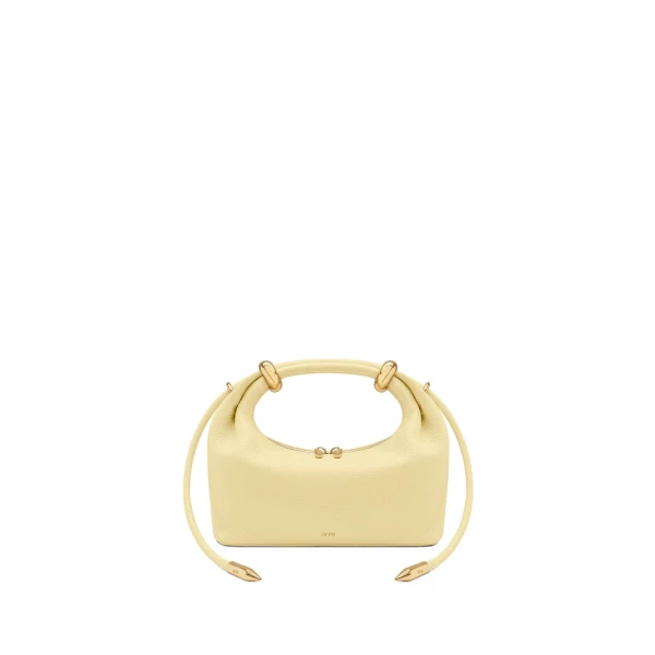 JW PEI Ellie Metal Ring Embellished Top Handle Bag in Lemon Yellow