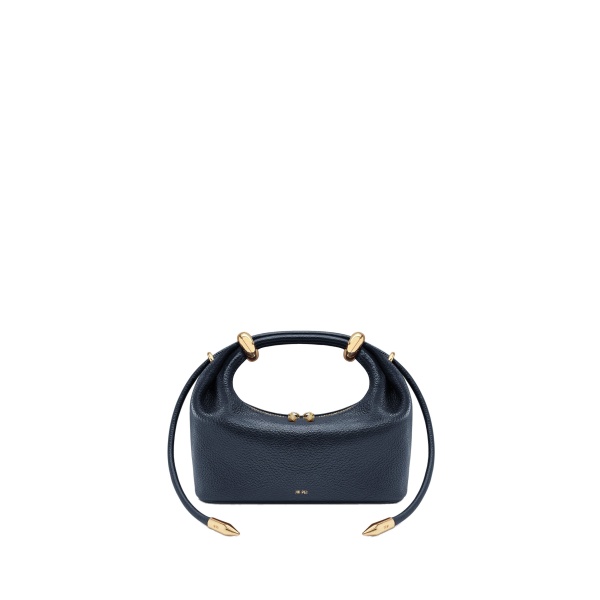 JW PEI Ellie Metal Ring Embellished Top Handle Bag in Navy