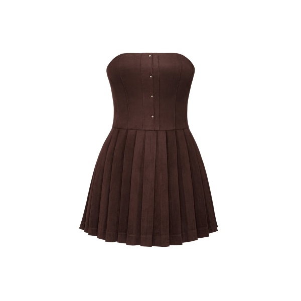 JW PEI Ellie Pleated Velvet Dress