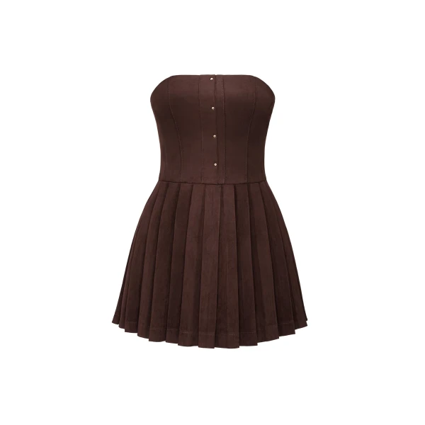 JW PEI Ellie Pleated Velvet Dress
