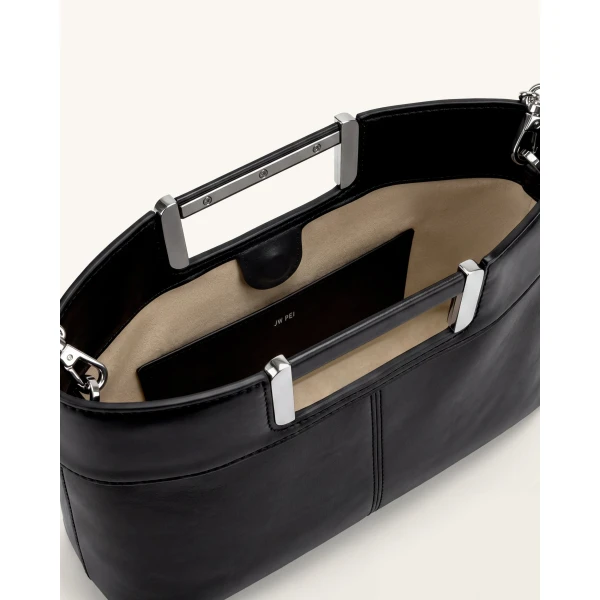 JW PEI Elodie top handle bag interior and hardware