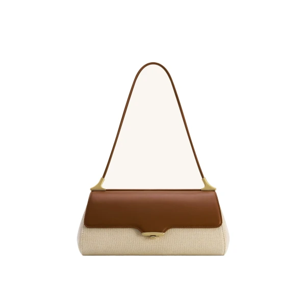 JW PEI Eloise Shoulder Bag in Brown Canvas