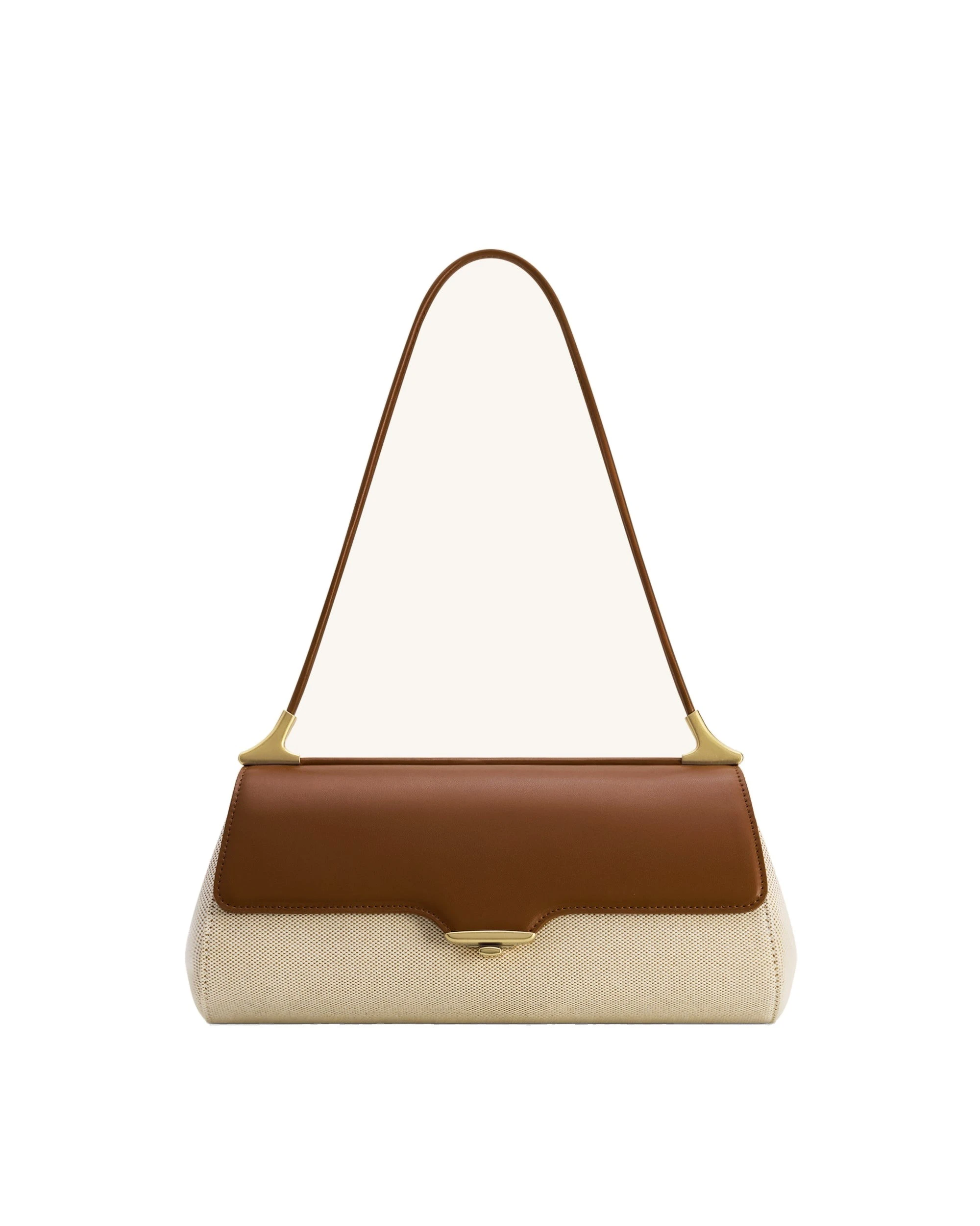 JW PEI Eloise Shoulder Bag in Brown Canvas | Shoulder & Crossbody Bags | Luxury Shoes JW PEI Eloise Shoulder Bag in Brown Canvas