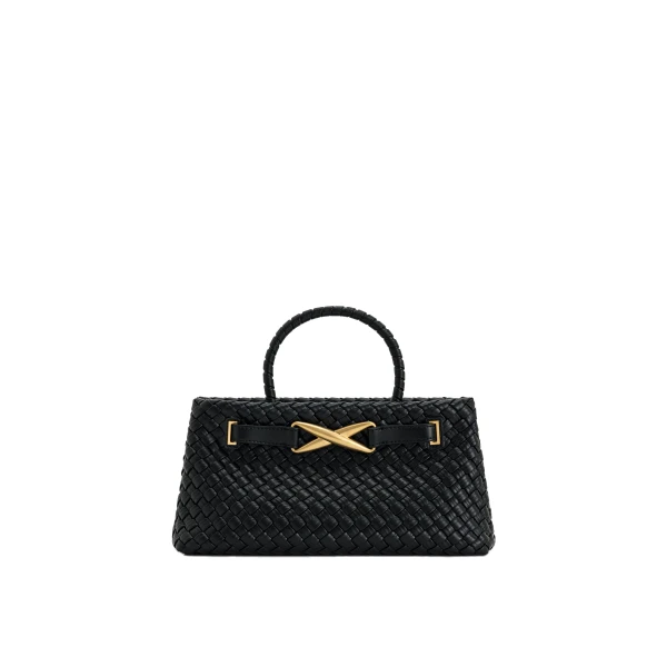 JW PEI Elora Woven Tote Bag in Black