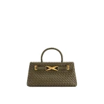 JW PEI Elora Woven Tote Bag in Dark Olive