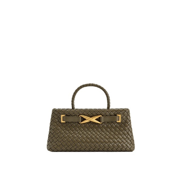 JW PEI Elora Woven Tote Bag in Dark Olive