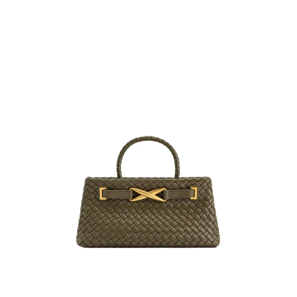 JW PEI Elora Woven Tote Bag in Dark Olive