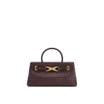 JW PEI Elora Woven Tote Bag in Deep Burgundy