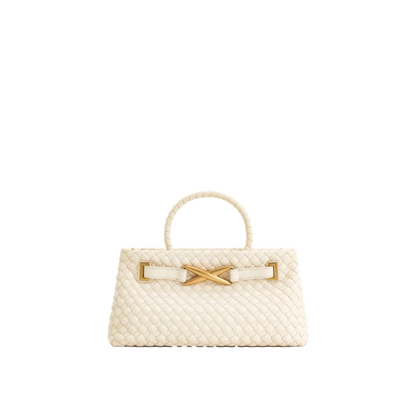 JW PEI Elora Woven Tote Bag in White