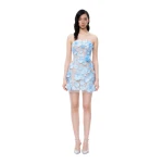JW PEI Elowen Floral Embroidered Mini Dress