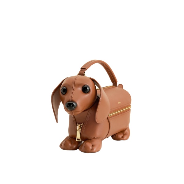 JW PEI Emilia Dog-Shaped Bag in Brown