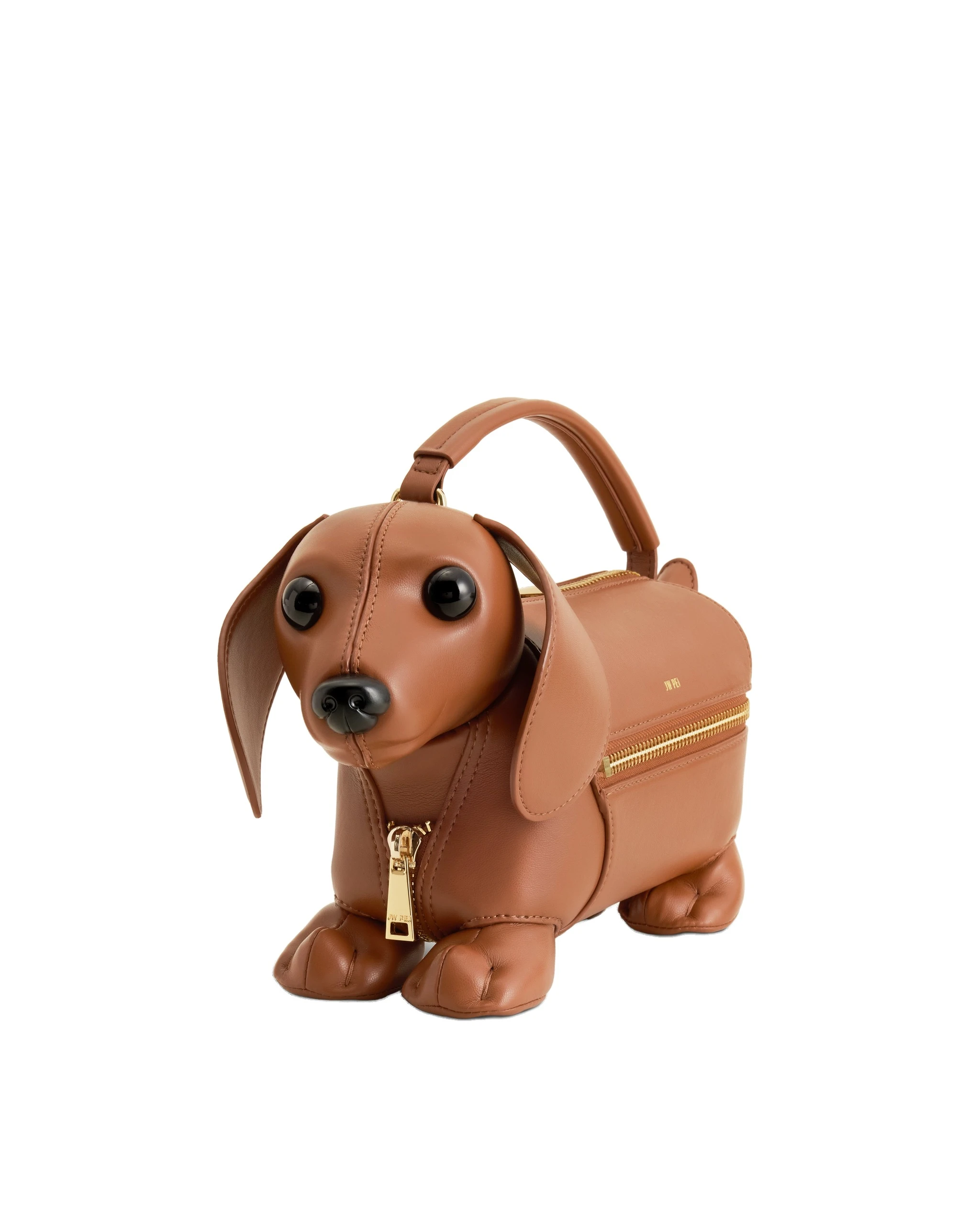 JW PEI Emilia Dog-Shaped Bag in Brown | Totes & Top-Handle Bags | Luxury Shoes JW PEI Emilia Dog-Shaped Bag in Brown