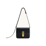 JW PEI Evania Lock Pebbled Shoulder Bag in Black