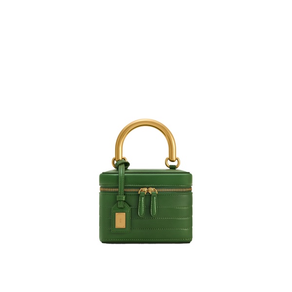 JW PEI Evelyn Quilted Box Top Handle Bag in Green