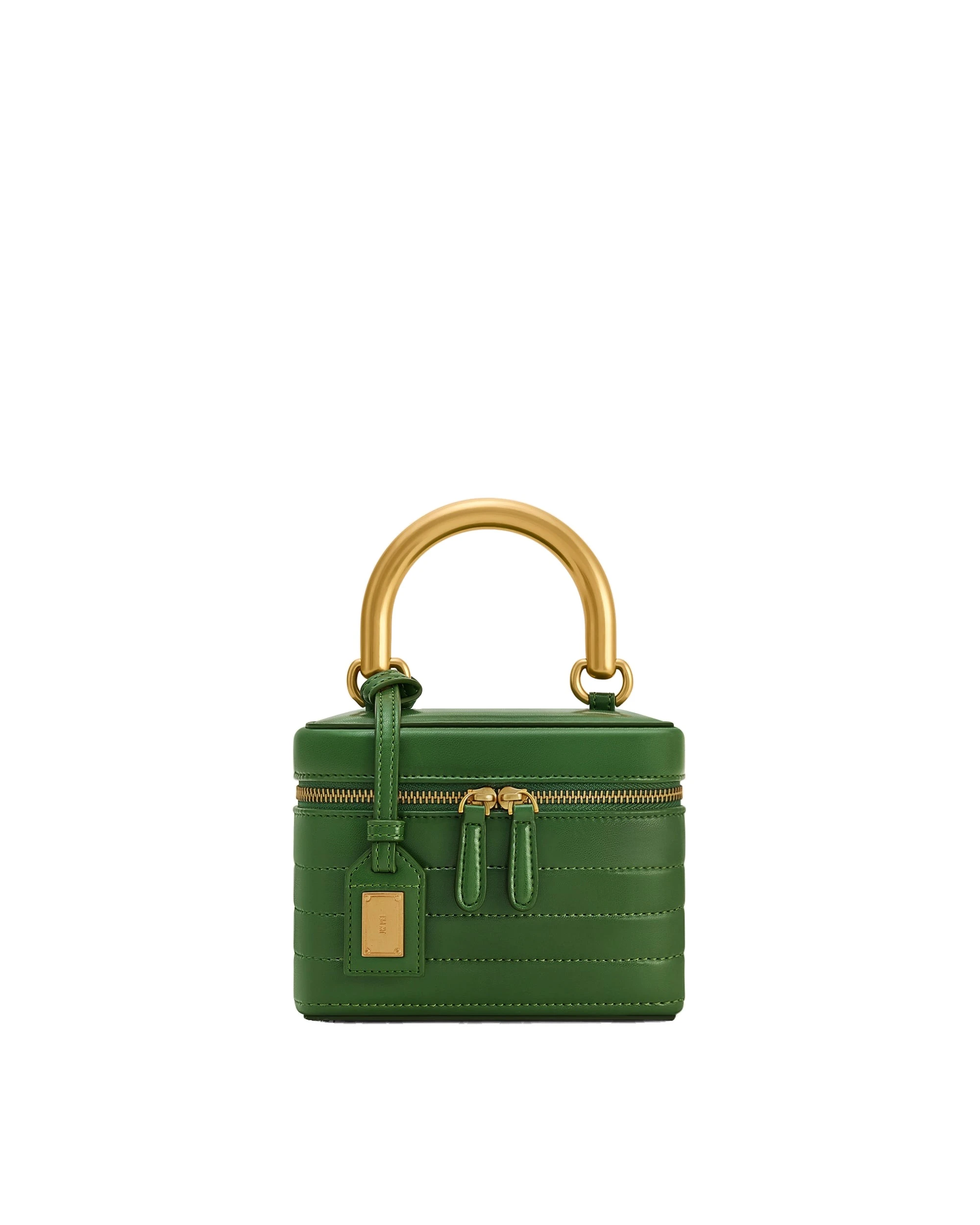 JW PEI Evelyn Quilted Box Top Handle Bag in Green | Totes & Top-Handle Bags | Luxury Shoes JW PEI Evelyn Quilted Box Top Handle Bag in Green