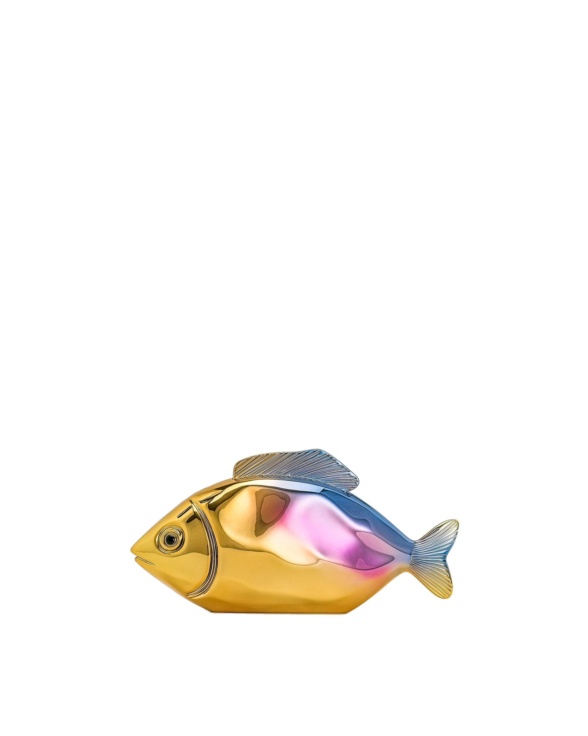 JW PEI Fish Shaped Clutch in Gold/Blue | Clutch Bags | Luxury Shoes JW PEI Fish Shaped Clutch in Gold/Blue