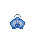 JW PEI Flora Orchid Shaped Top Handle Bag in Blue