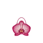 JW PEI Flora Orchid Shaped Top Handle Bag in Pink