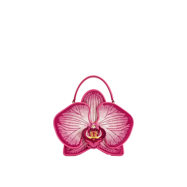 JW PEI Flora Orchid Shaped Top Handle Bag in Pink