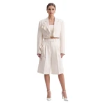 JW PEI Floral Appliqué Cropped Blazer