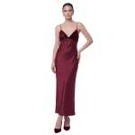 JW PEI Floral Embellished Velvet-Trim Strappy Maxi Dress