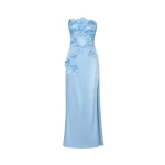 JW PEI Floral Embroidered Long Dress