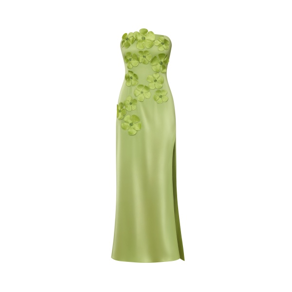 JW PEI Floral Embroidered Long Dress