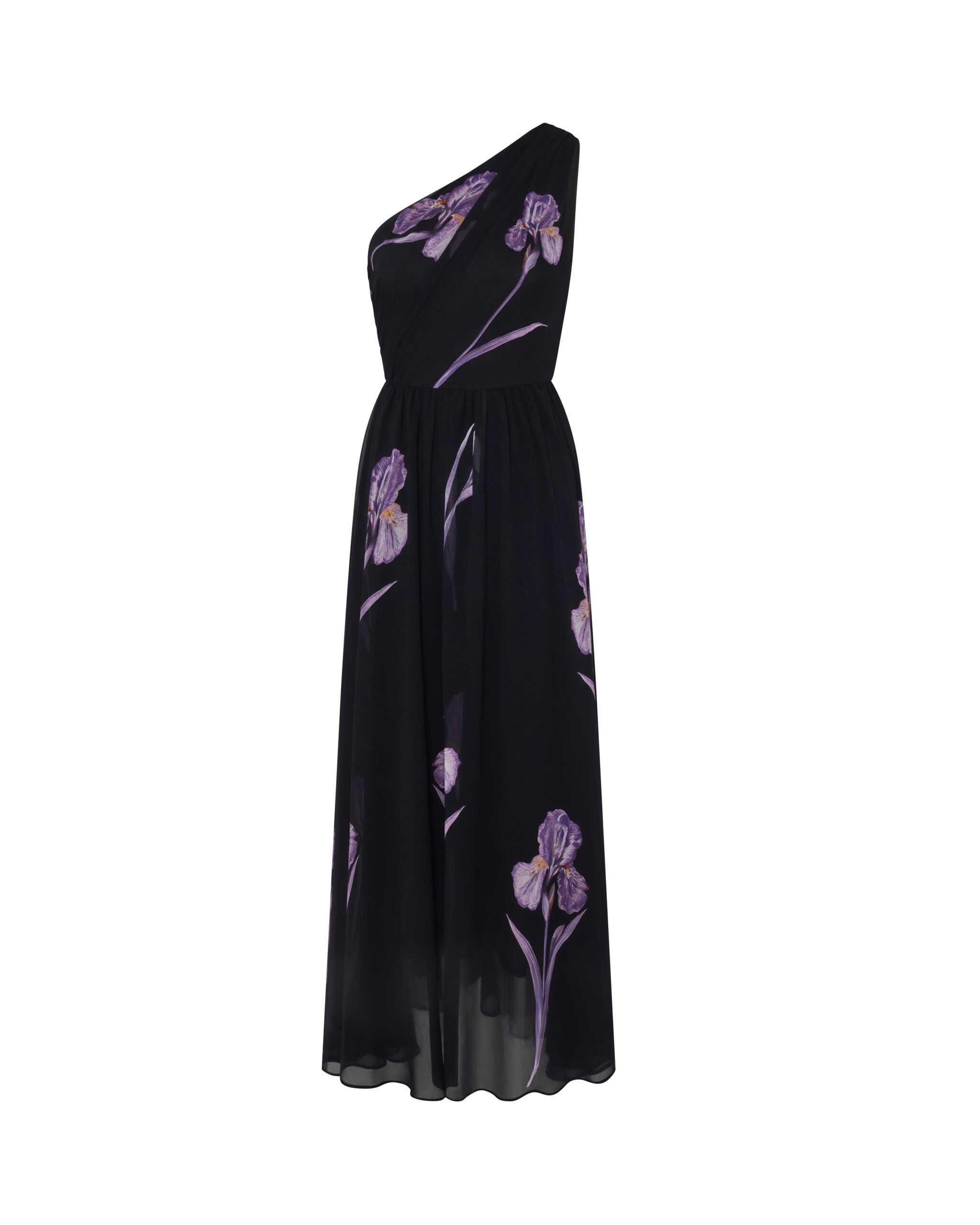 JW PEI maxi dress | Los Angeles Vegan Fashion Dresses | Luxury Shoes JW PEI Floral One Shoulder Maxi Dress