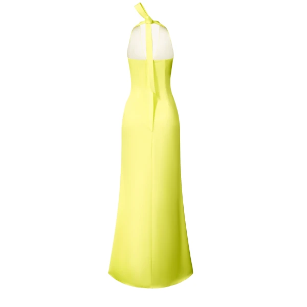 JW PEI Floral Satin Halter Dress