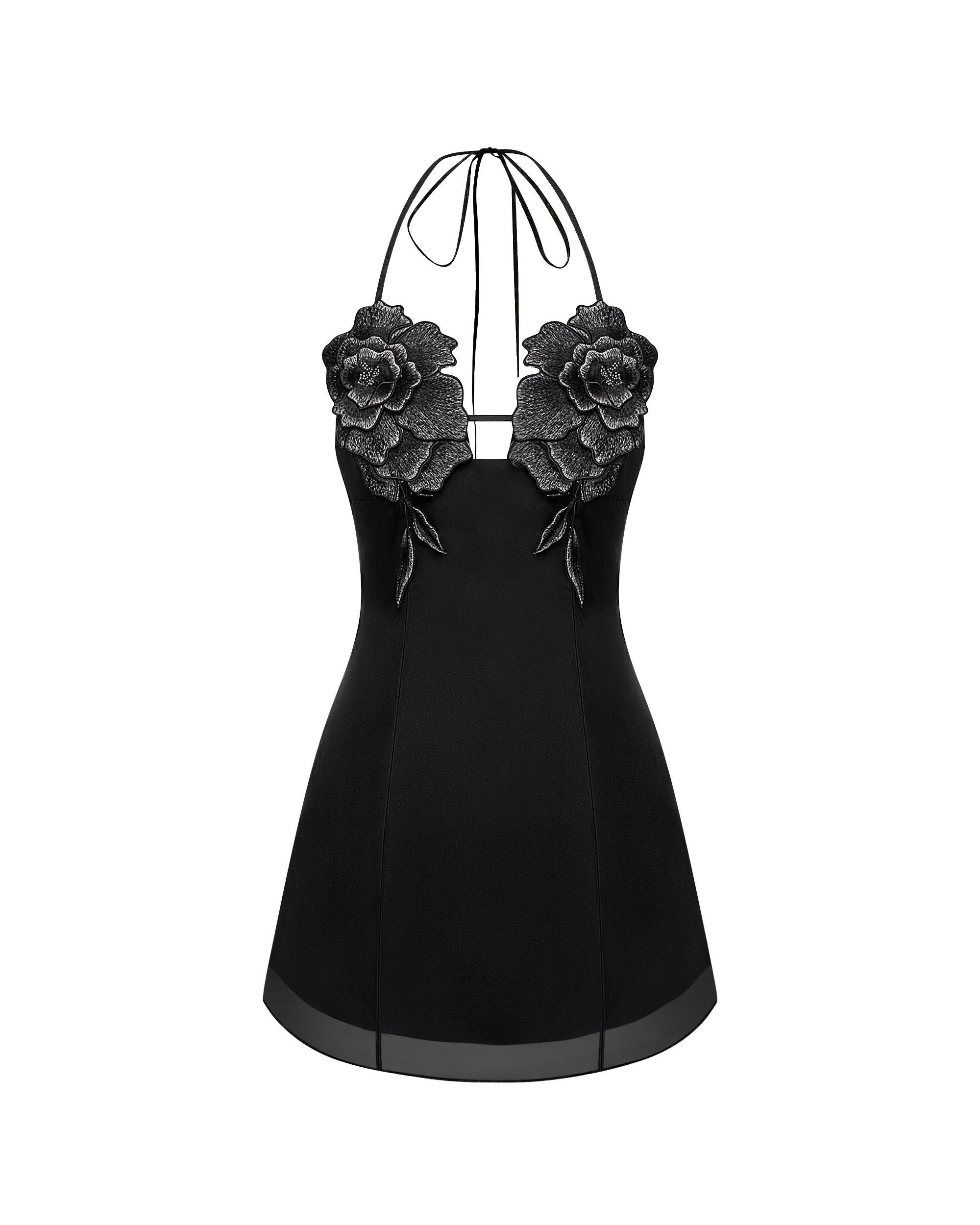 JW PEI mini dress | Los Angeles Vegan Fashion Dresses | Luxury Shoes JW PEI Flower Embroidered Mini Dress